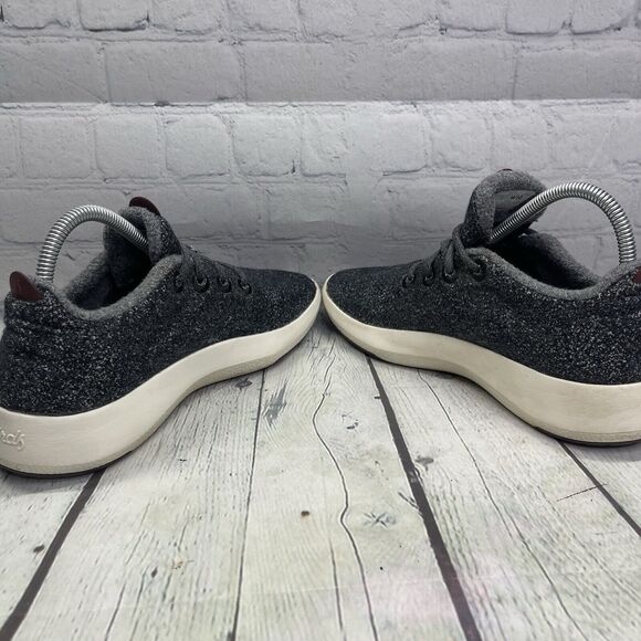 Allbirds Sneakers Men's Size 10 Tree Dashers Dark Grey Wool Runner Casual Shoes - Picture 7 of 14